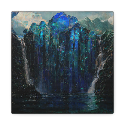 The Starlit Falls Canvas Print