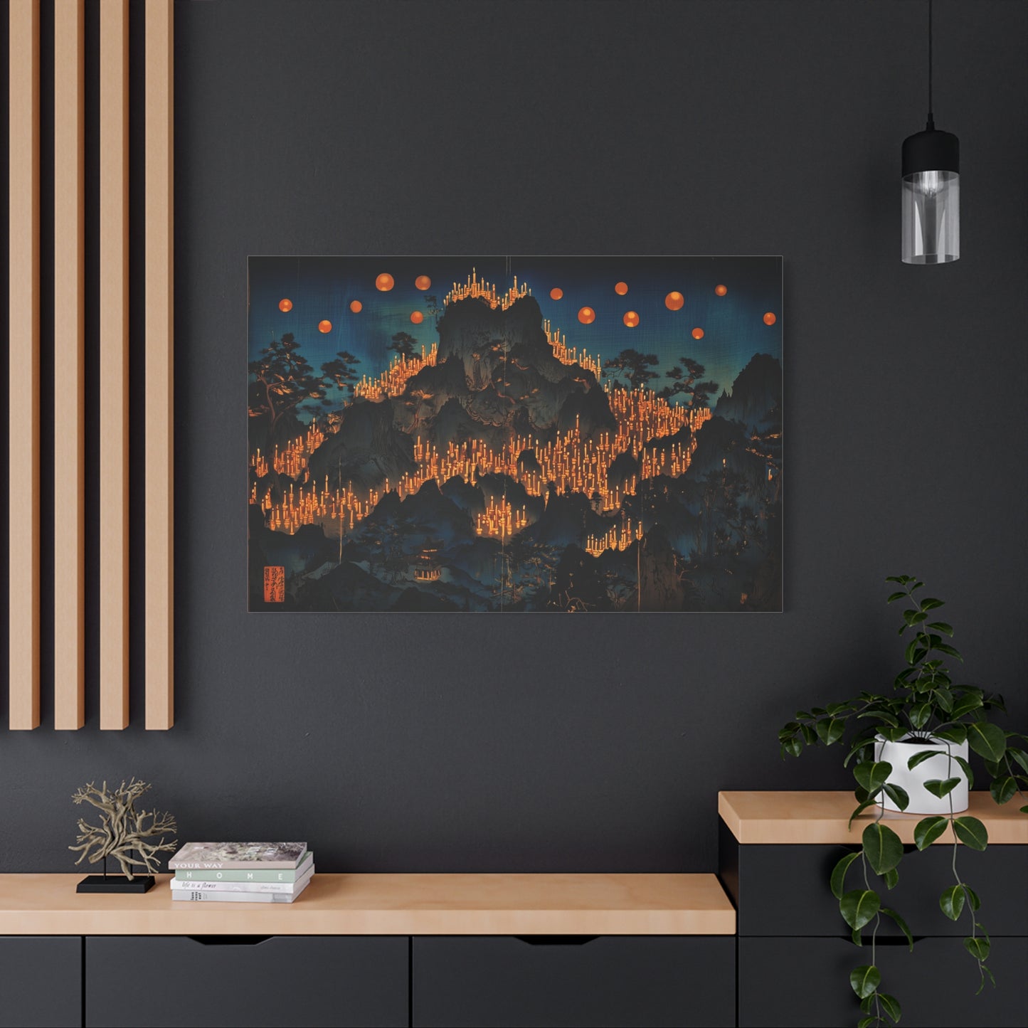 Where Candles Whisper Canvas Print