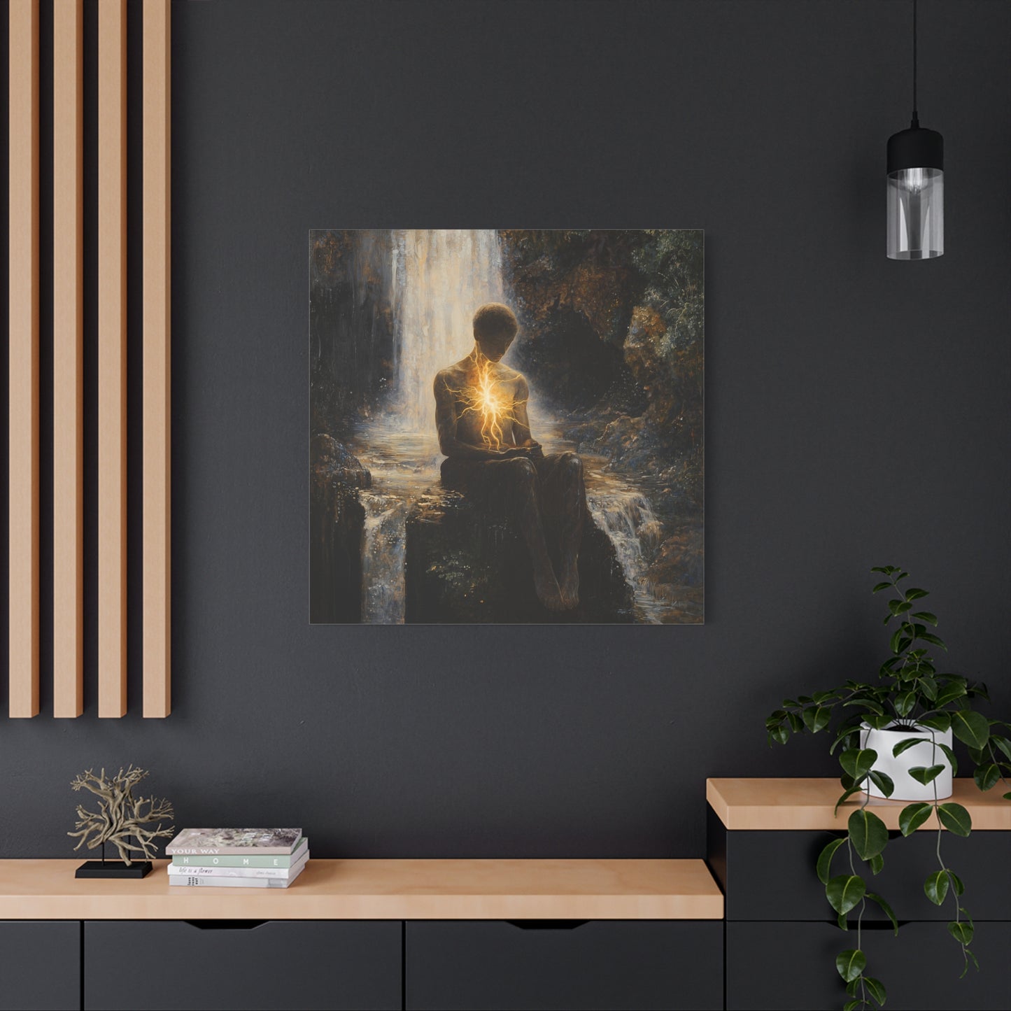 A Quiet Spark Canvas Print