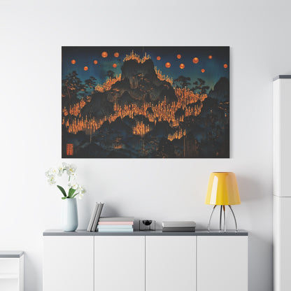 The Luminous Descent Canvas Print