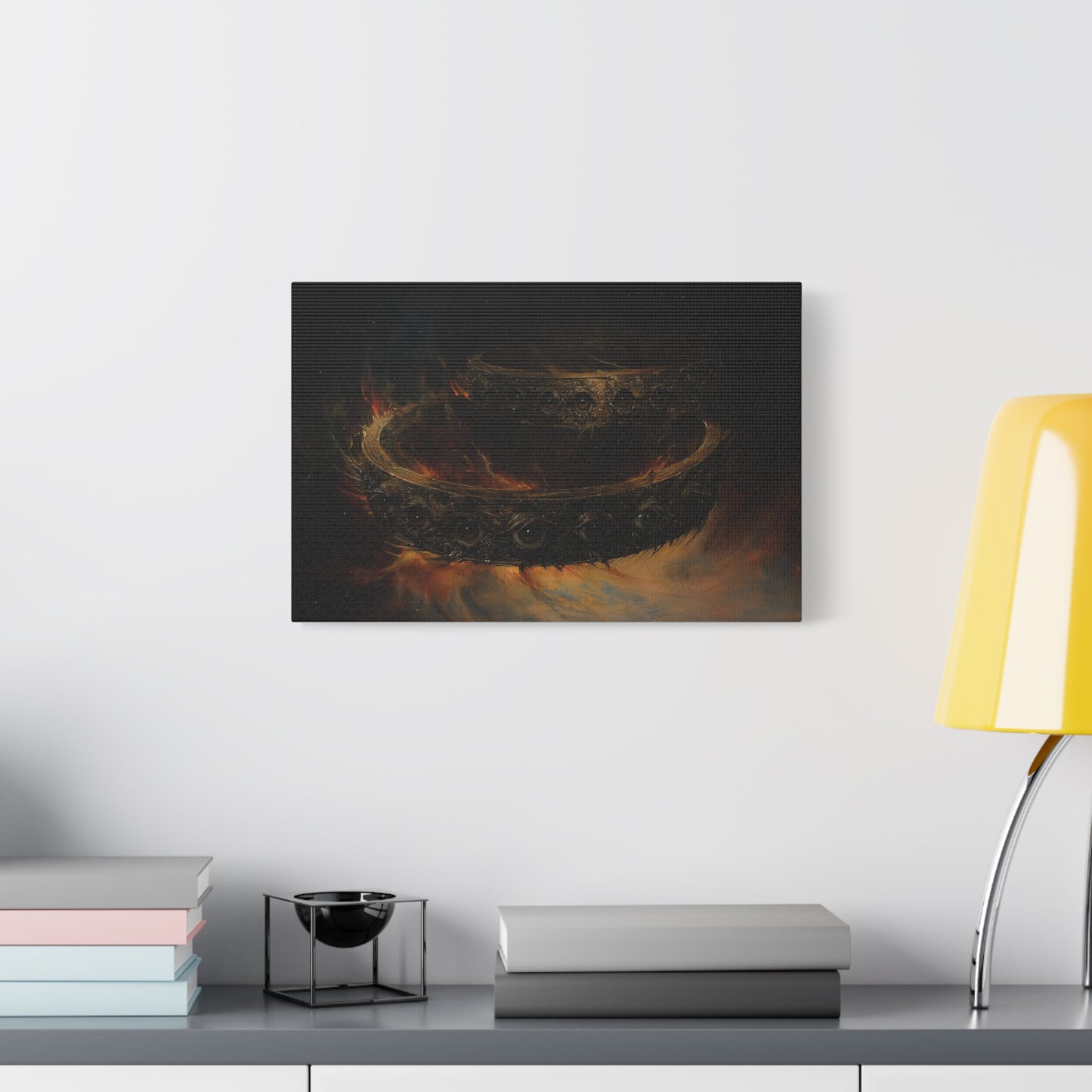 Watching Flame Canvas Print