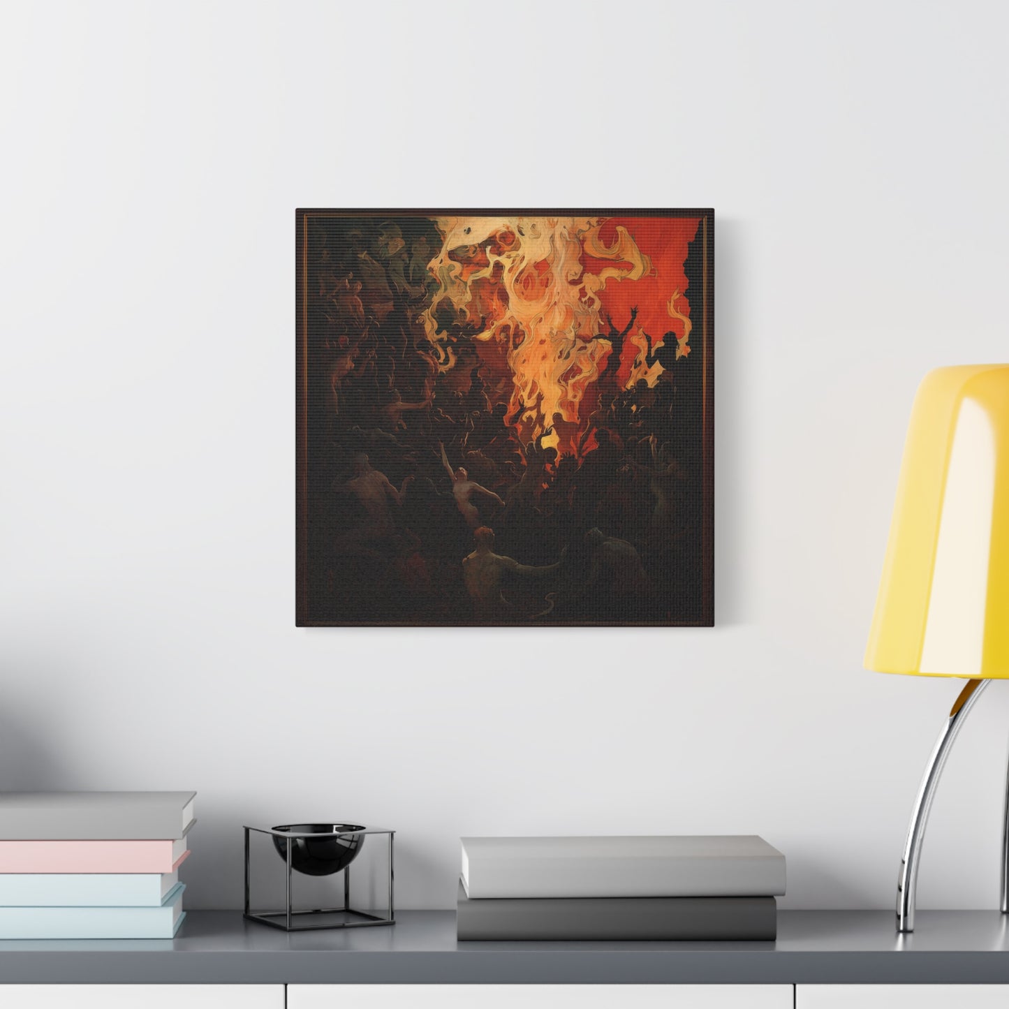 The Fiery Gathering Canvas Print