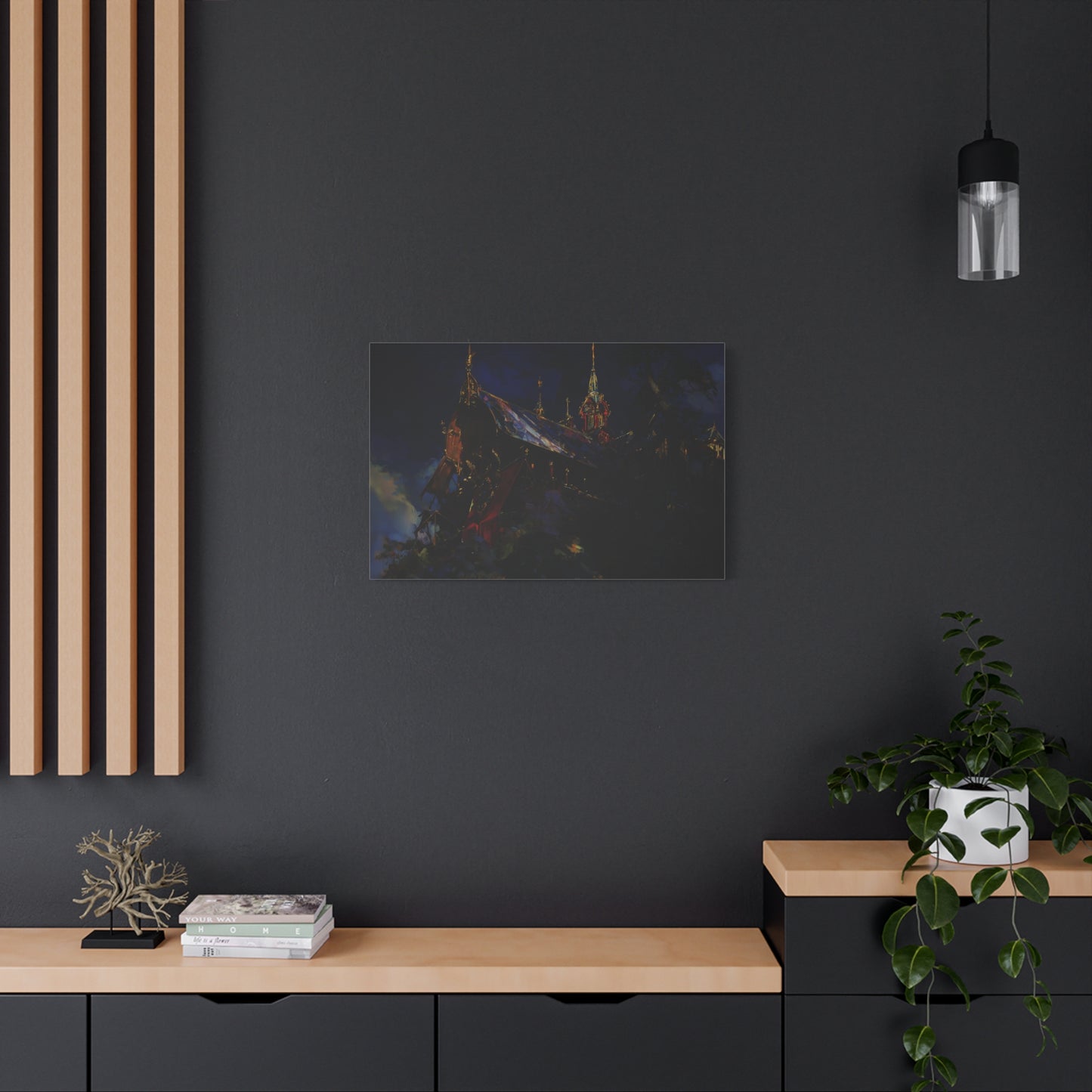 The Obsidian Cathedral Canvas Print