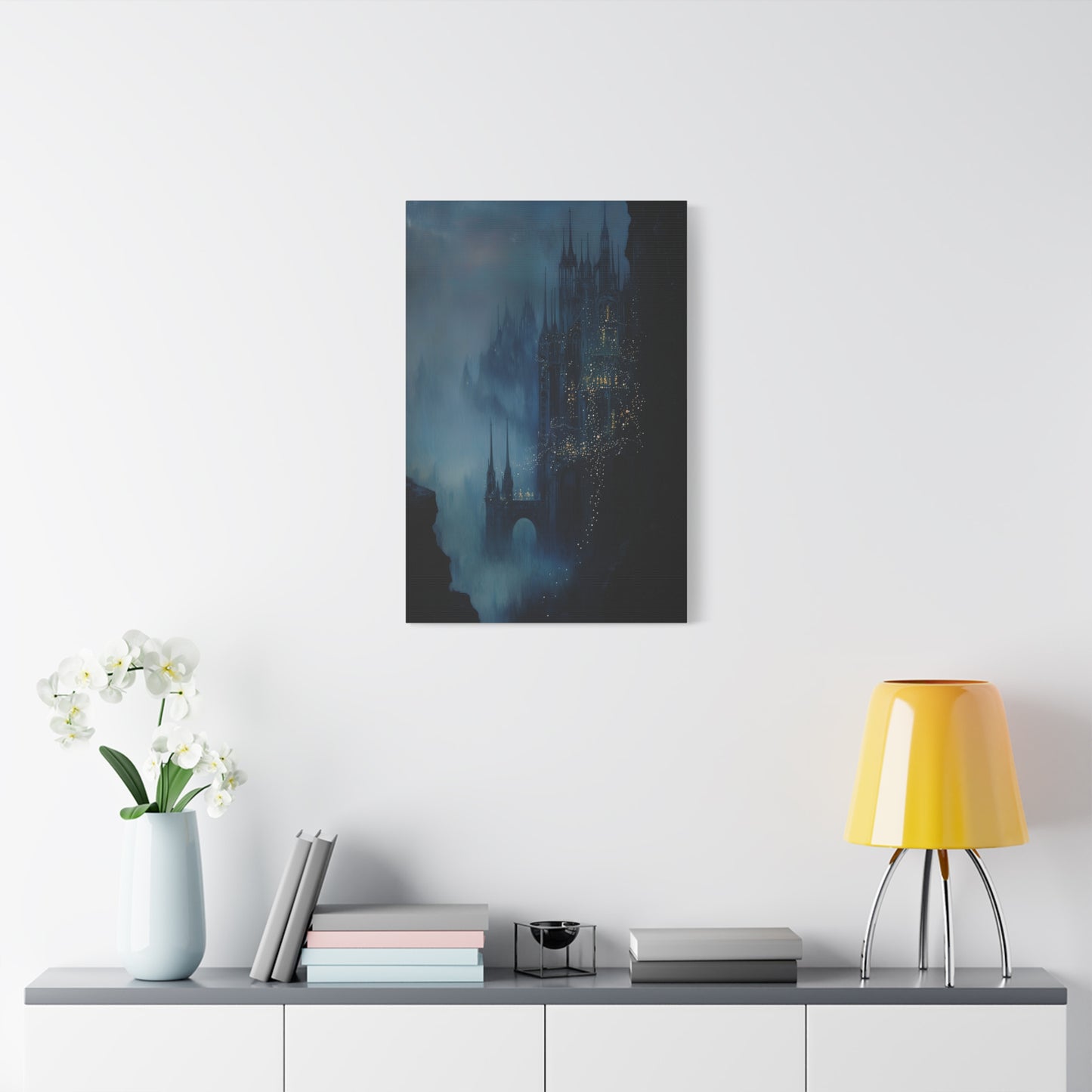 The Misty Spires Canvas Print