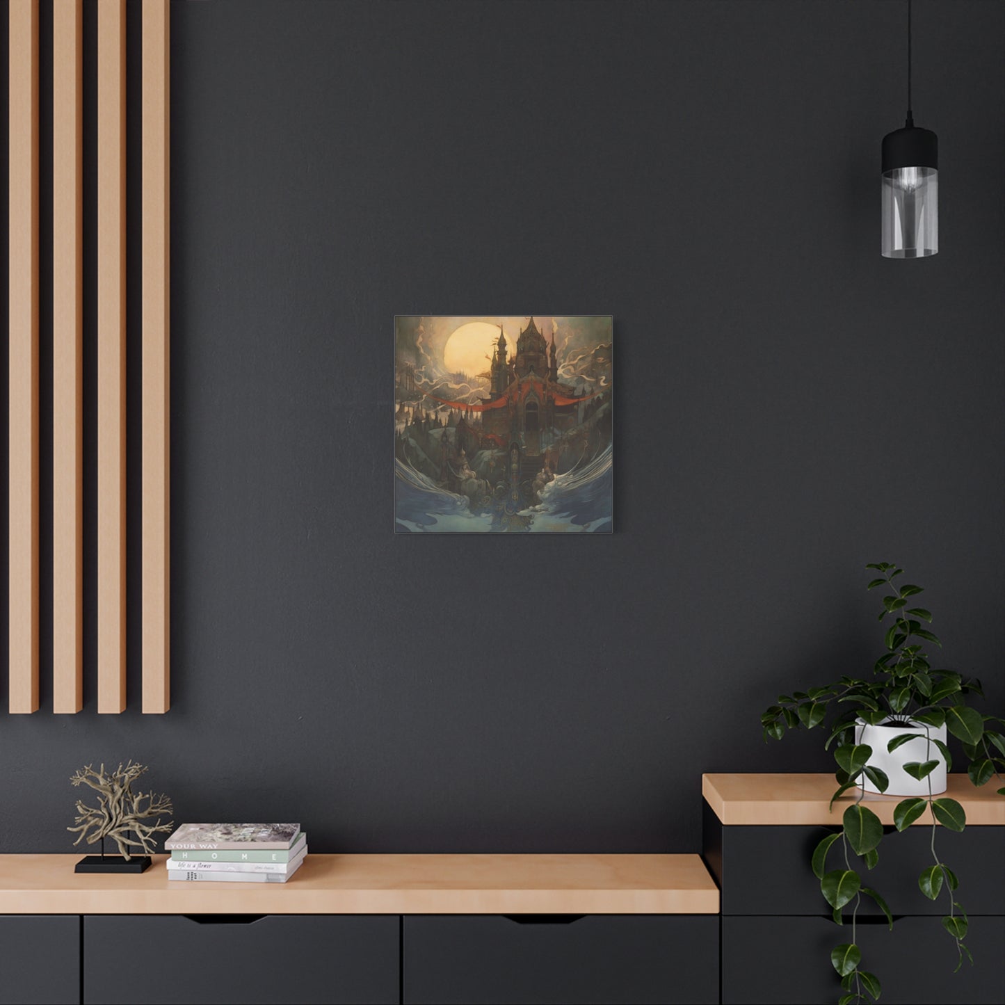 Castle in Mist Canvas Print