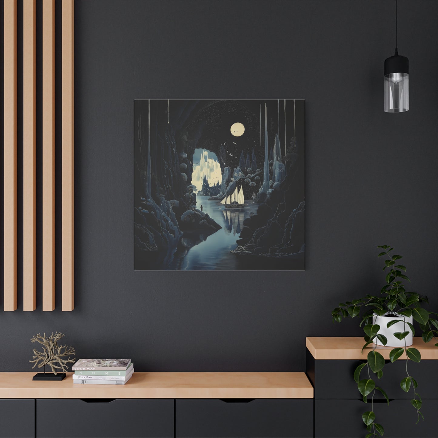 Night's Veil Canvas Print