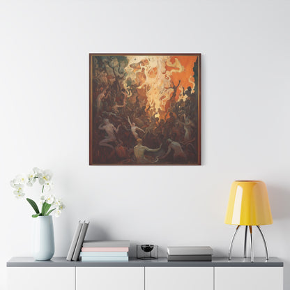 Flame's Whisper Canvas Print