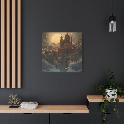 Castle in Mist Canvas Print