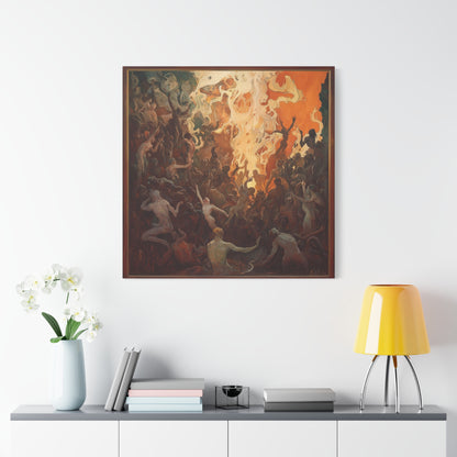 Flame's Whisper Canvas Print