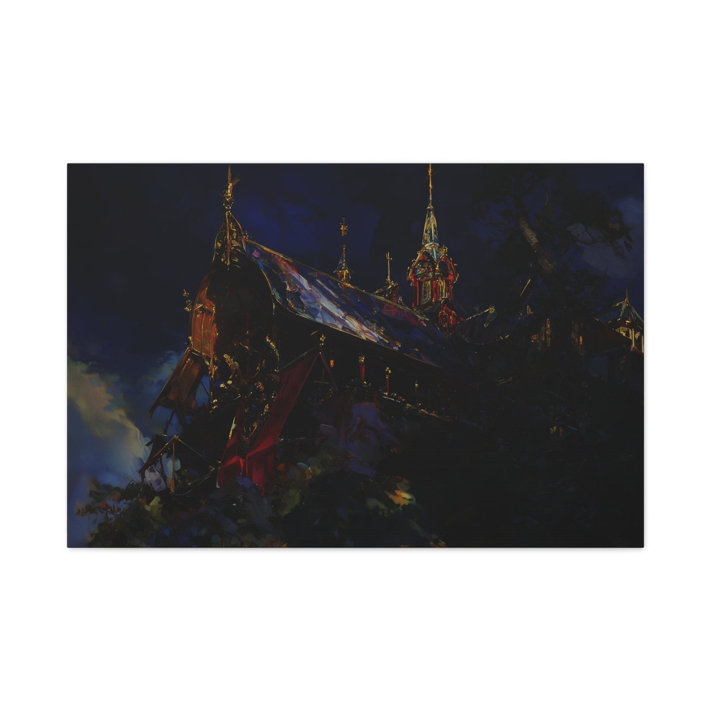 The Obsidian Cathedral Canvas Print