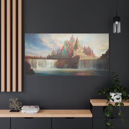 The Castle Falls Canvas Print