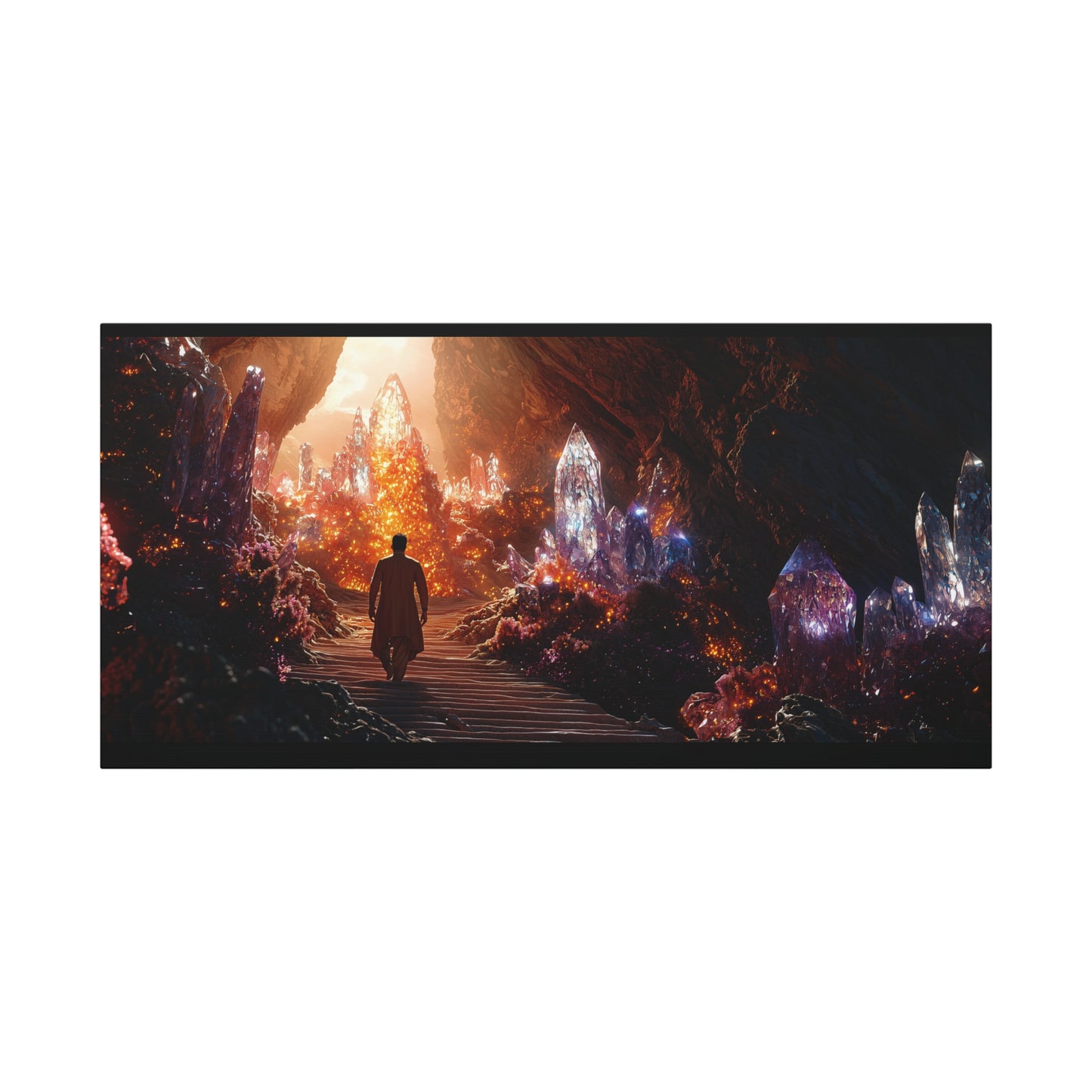 The Crystal Path Canvas Print