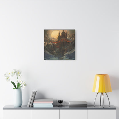 Castle in Mist Canvas Print