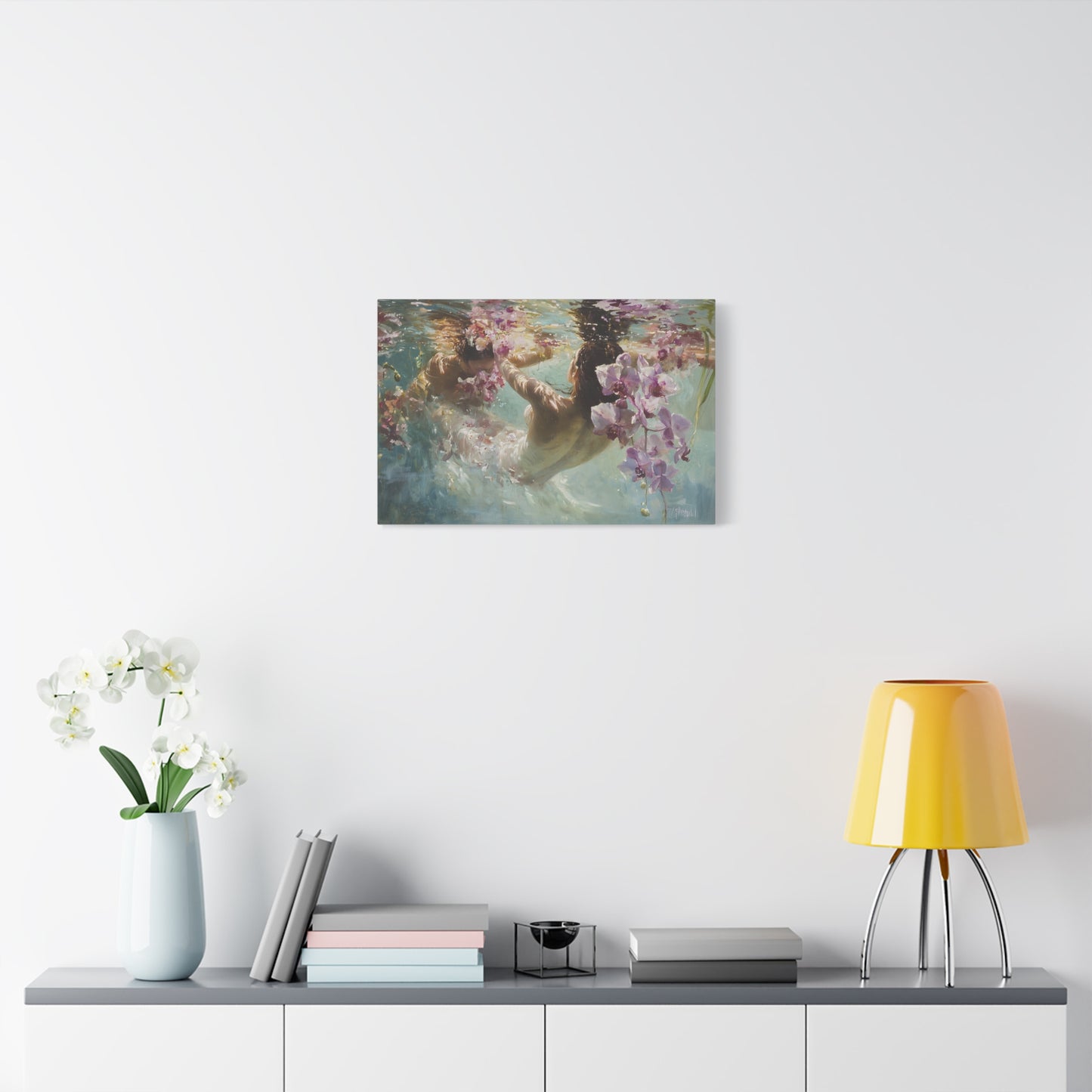 Orchid Pool Canvas Print