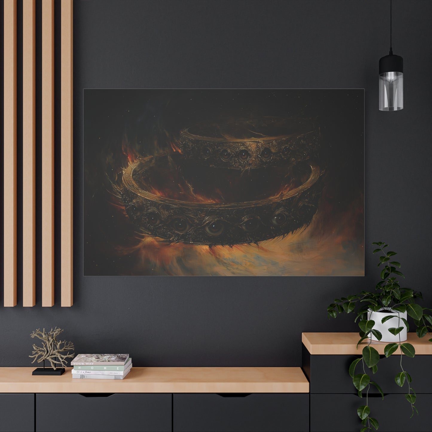 Watching Flame Canvas Print