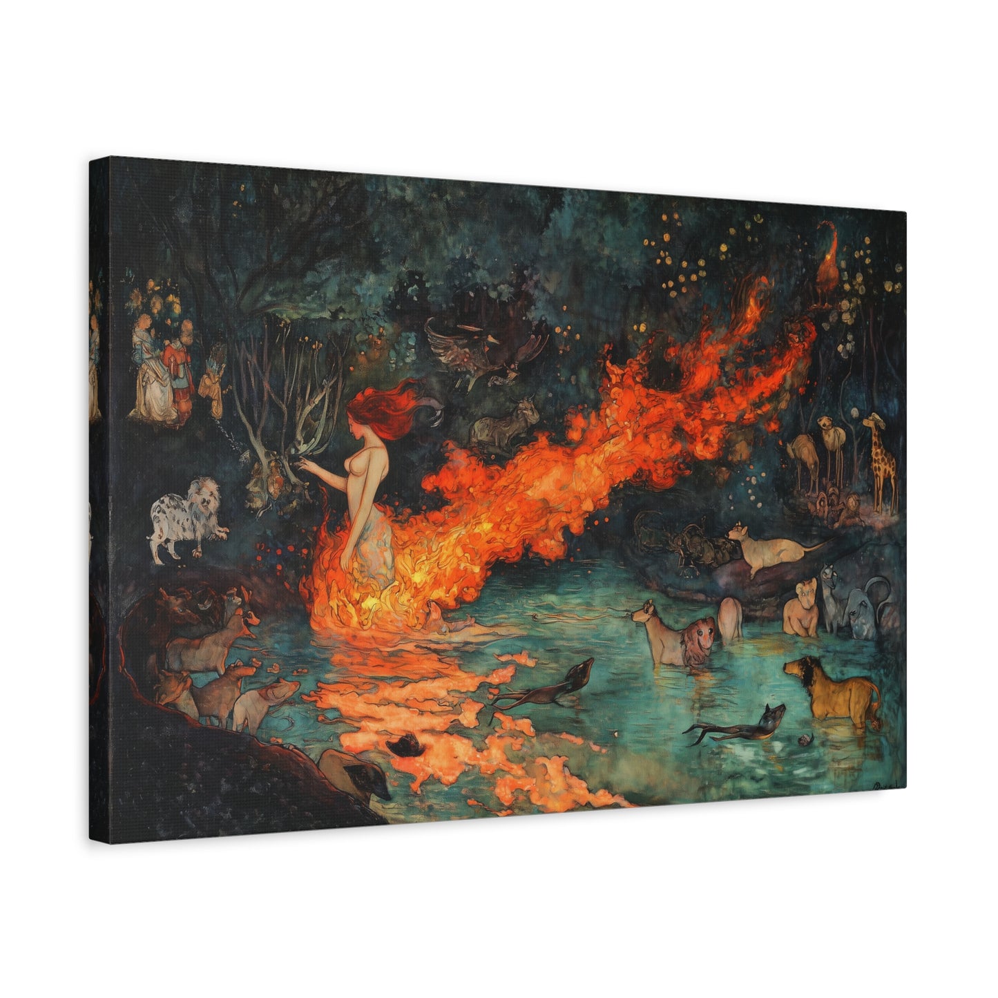 Where Fire Dreams Canvas Print