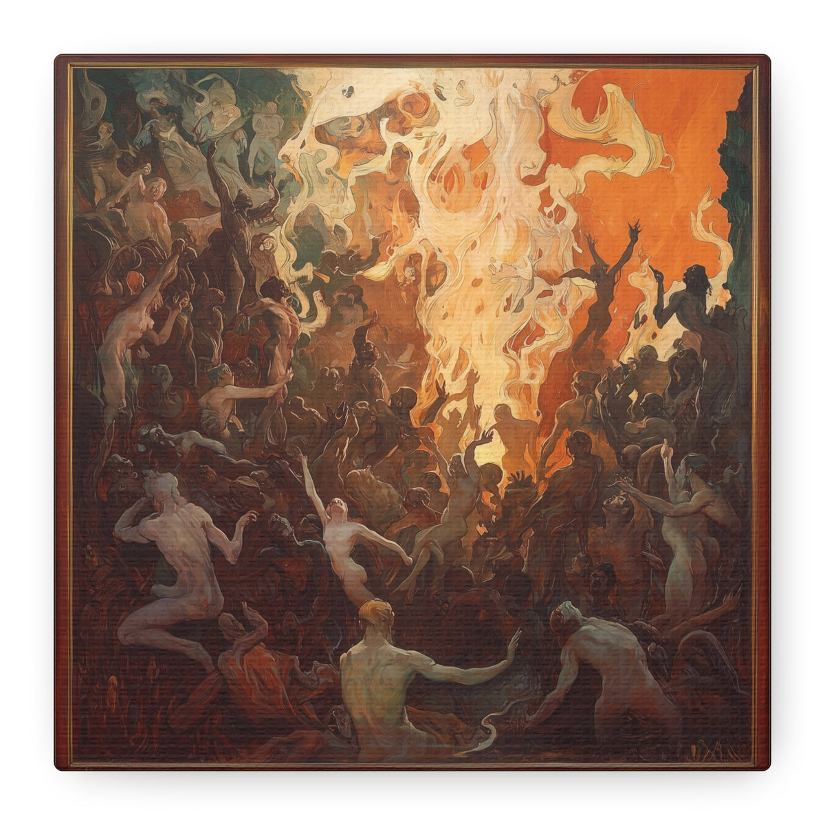 Flame's Whisper Canvas Print