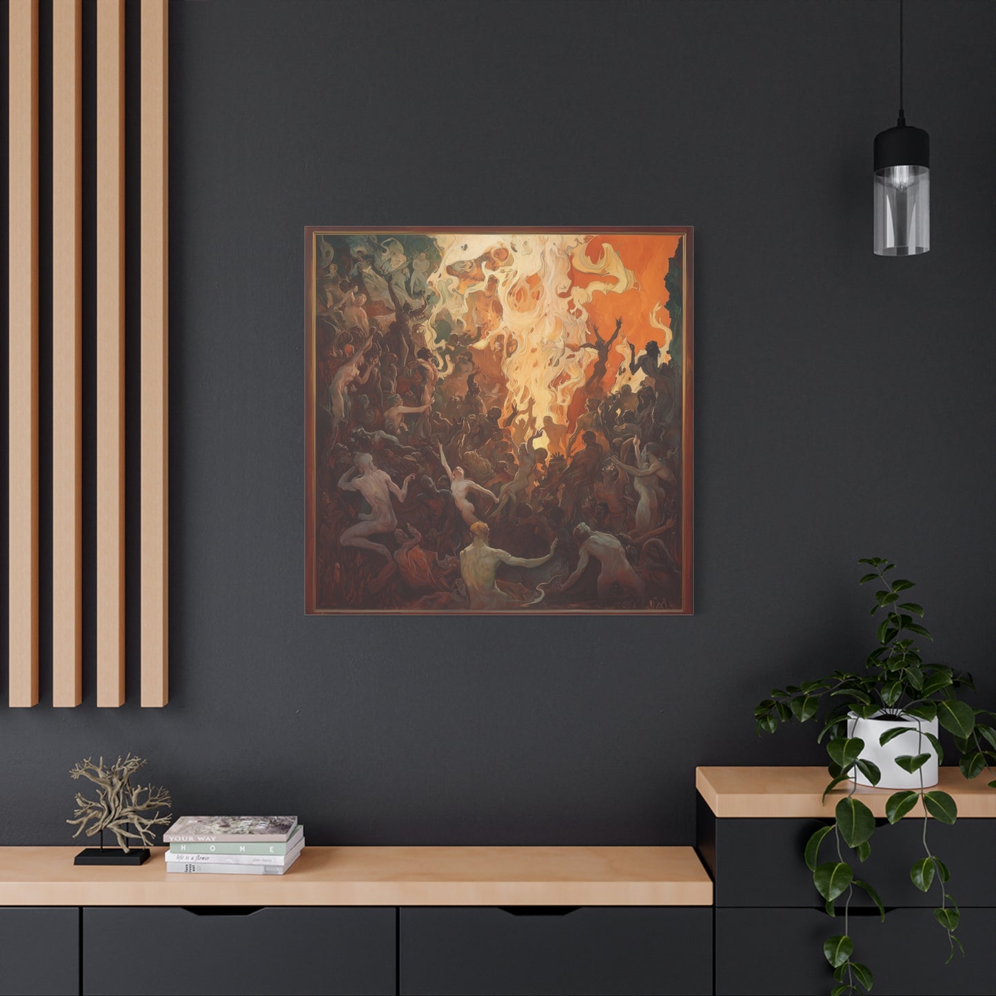 Flame's Whisper Canvas Print