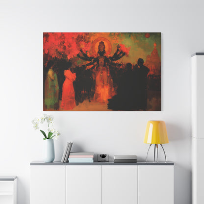 Shadowed Divinity Canvas Print