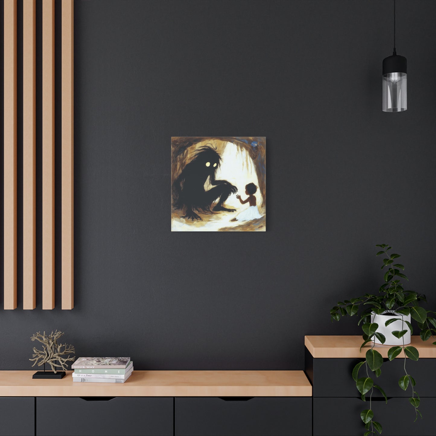 Dark Encounter Canvas Print