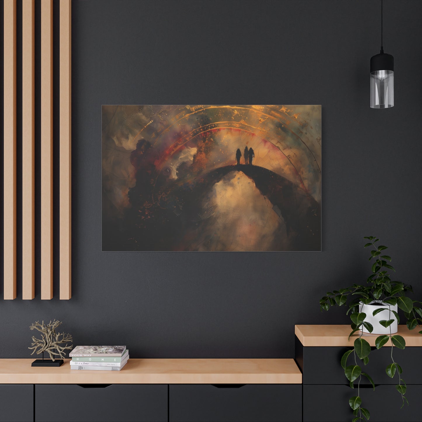 Twilight Pilgrims Canvas Print