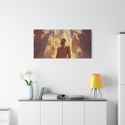 Golden Solitude Canvas Print