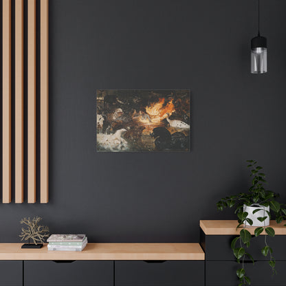 Fiery Communion Canvas Print