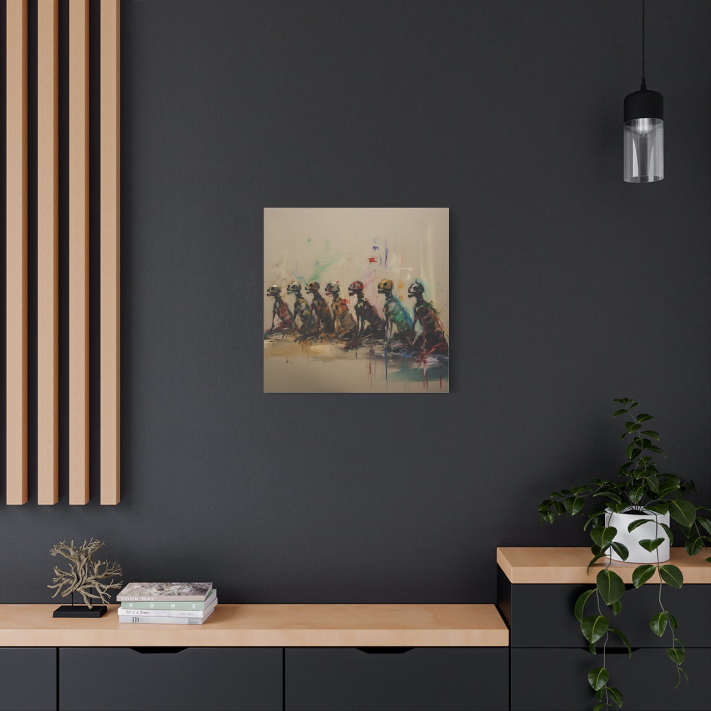 Silent Procession Canvas Print