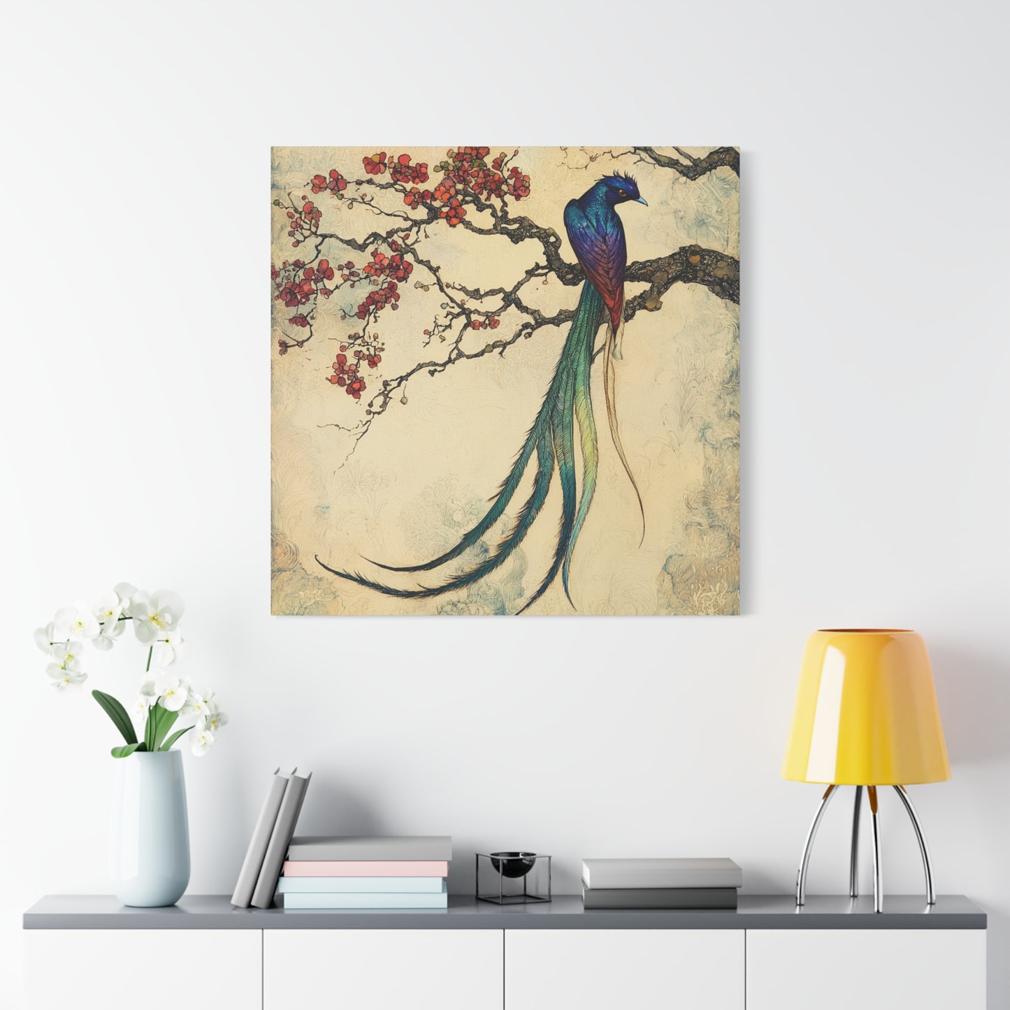 Feathers of Thought Canvas Print