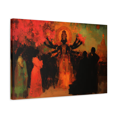 Shadowed Divinity Canvas Print