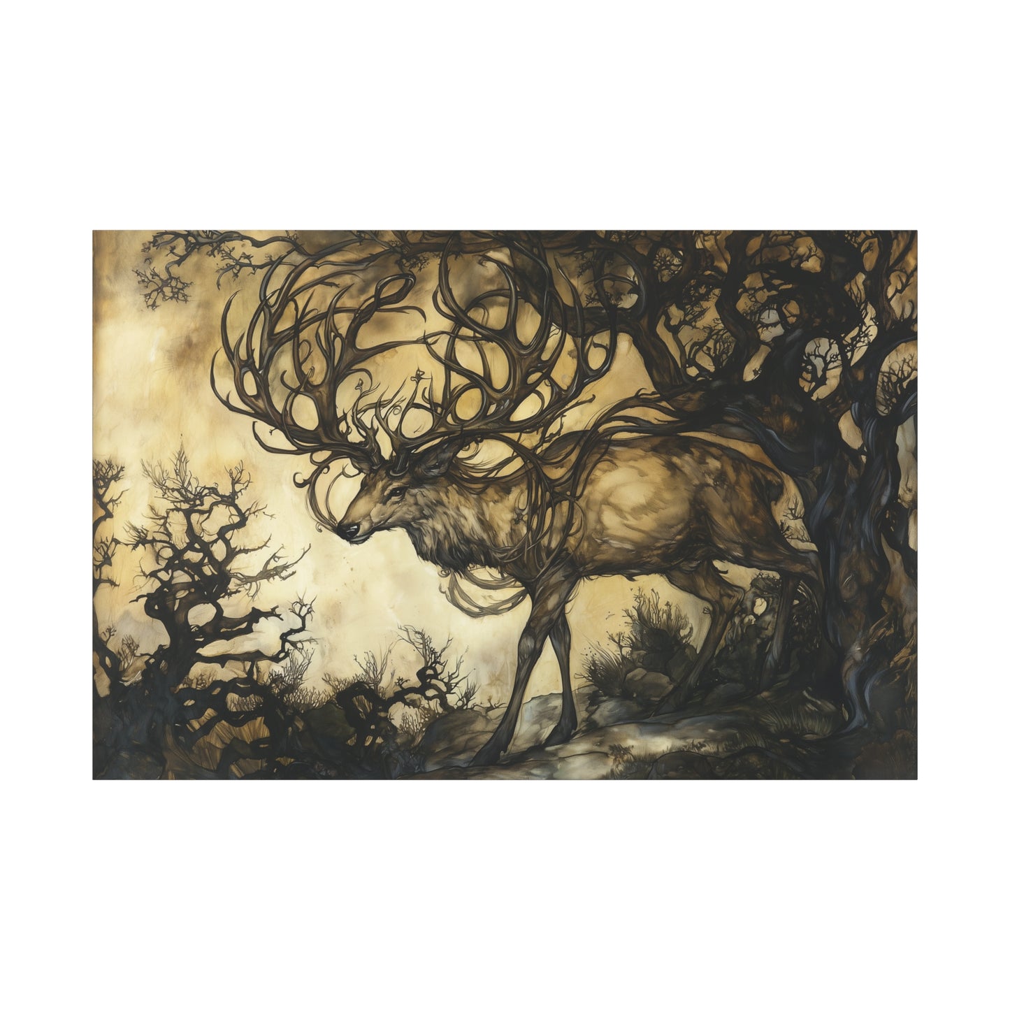 Stag of Ages Canvas Print