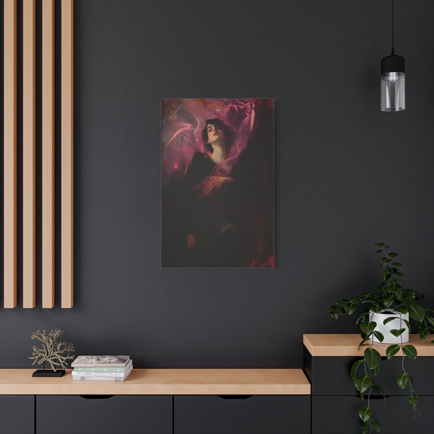 In Scarlet Silence Canvas Print