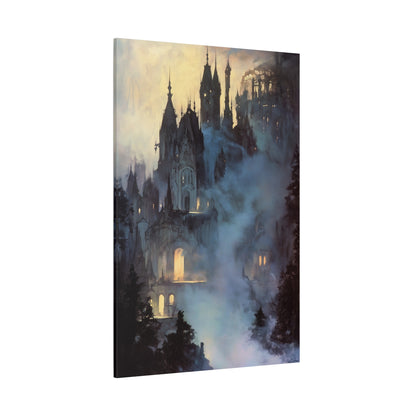 Mistbound Spires Canvas Print