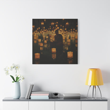 Stillness and Candles Canvas Print