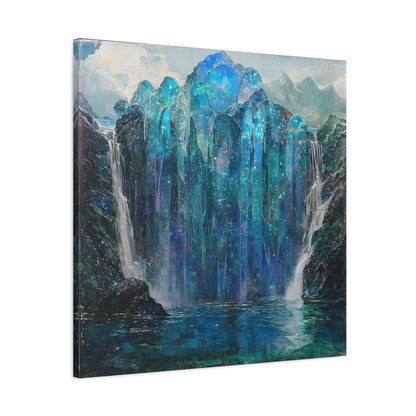 Blue Falls Canvas Print