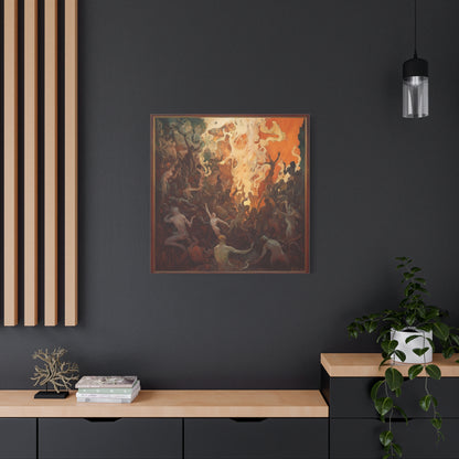 Flame's Whisper Canvas Print