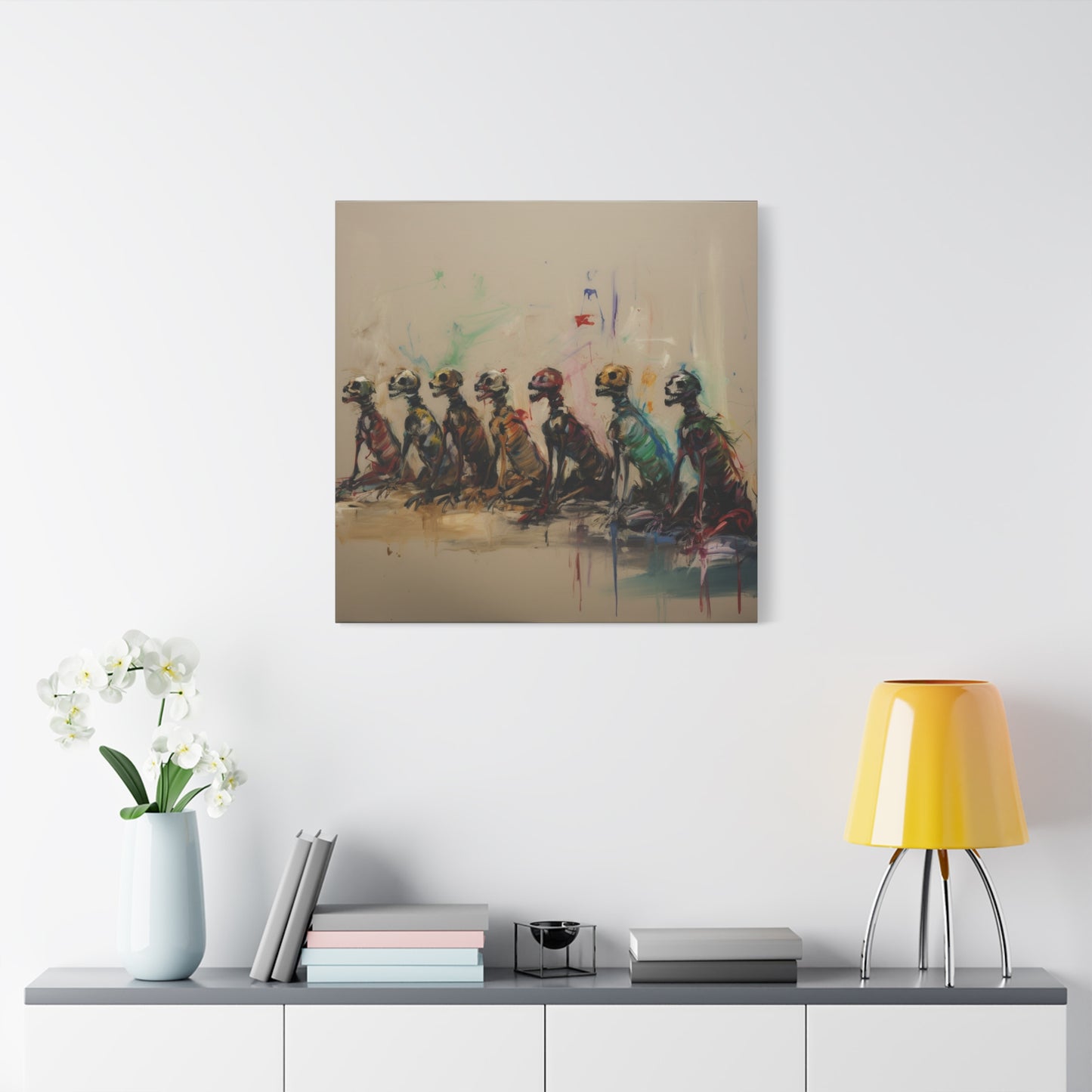 Silent Procession Canvas Print