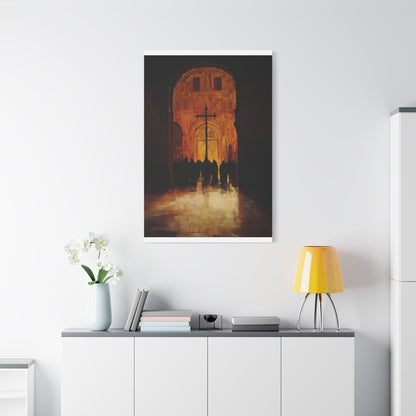 Silhouettes in Flame Canvas Print