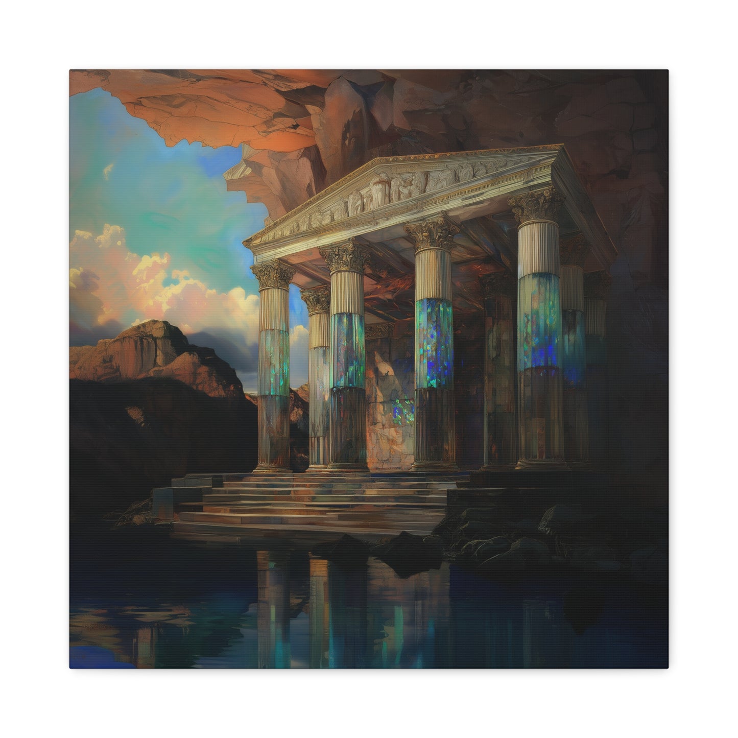 The Dreaming Temple Canvas Print