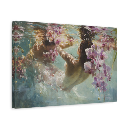 Orchid Pool Canvas Print