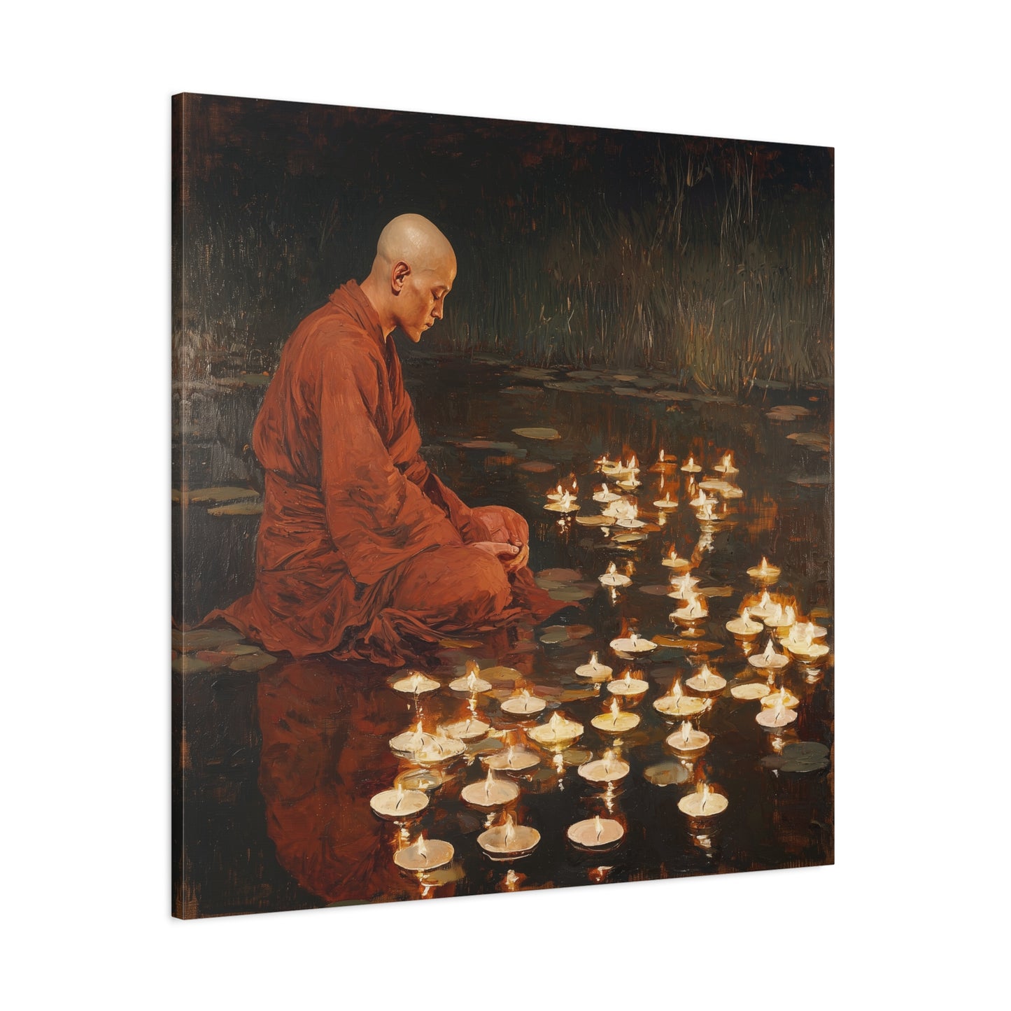 Whispering Flames Canvas Print