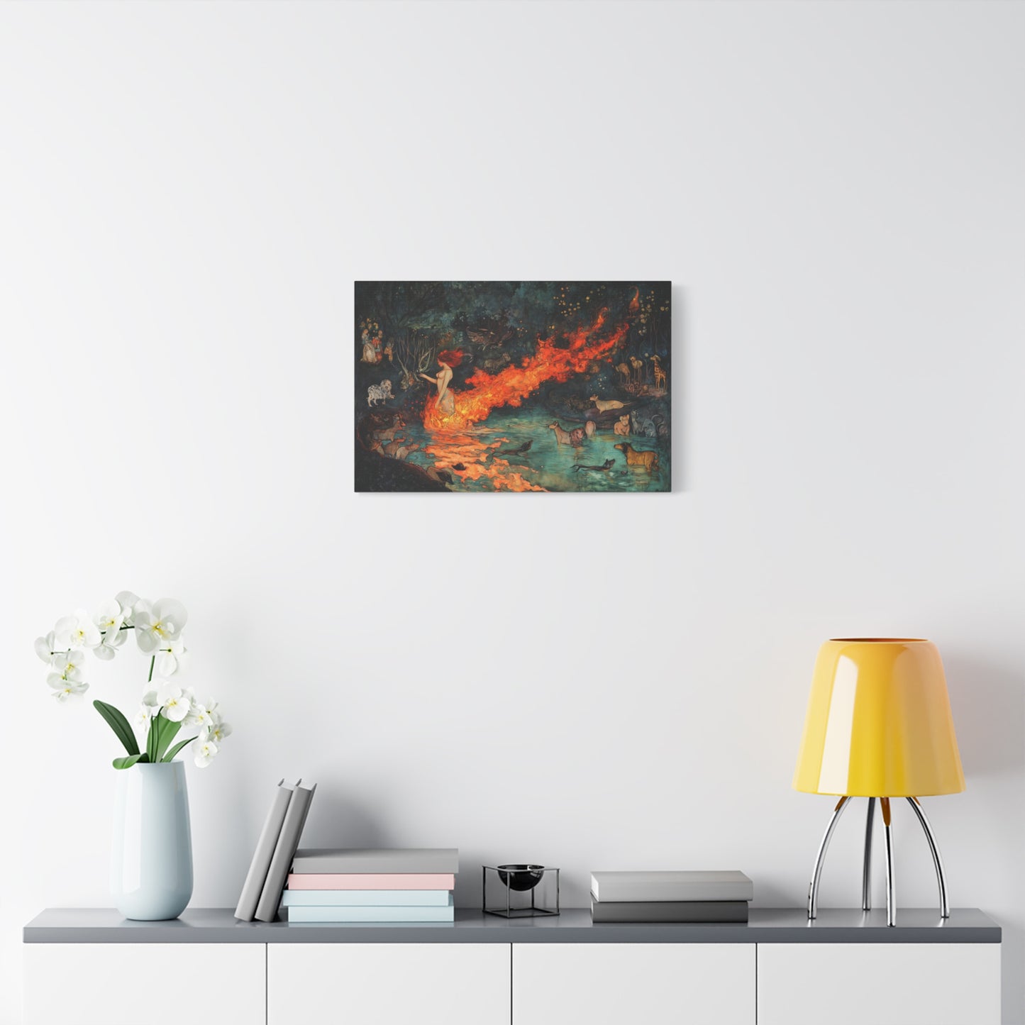 Where Fire Dreams Canvas Print