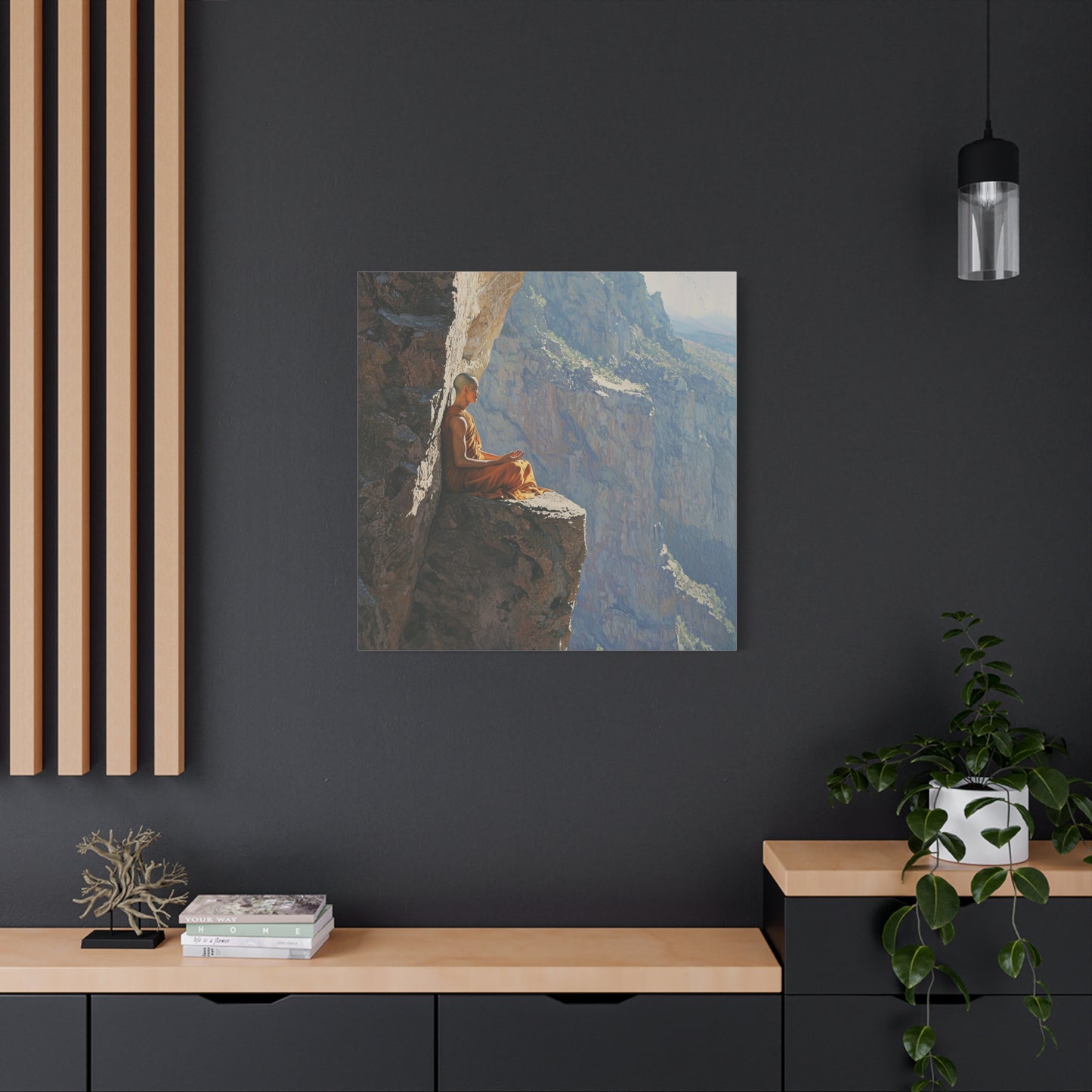 Balance of the Cliff Canvas Print