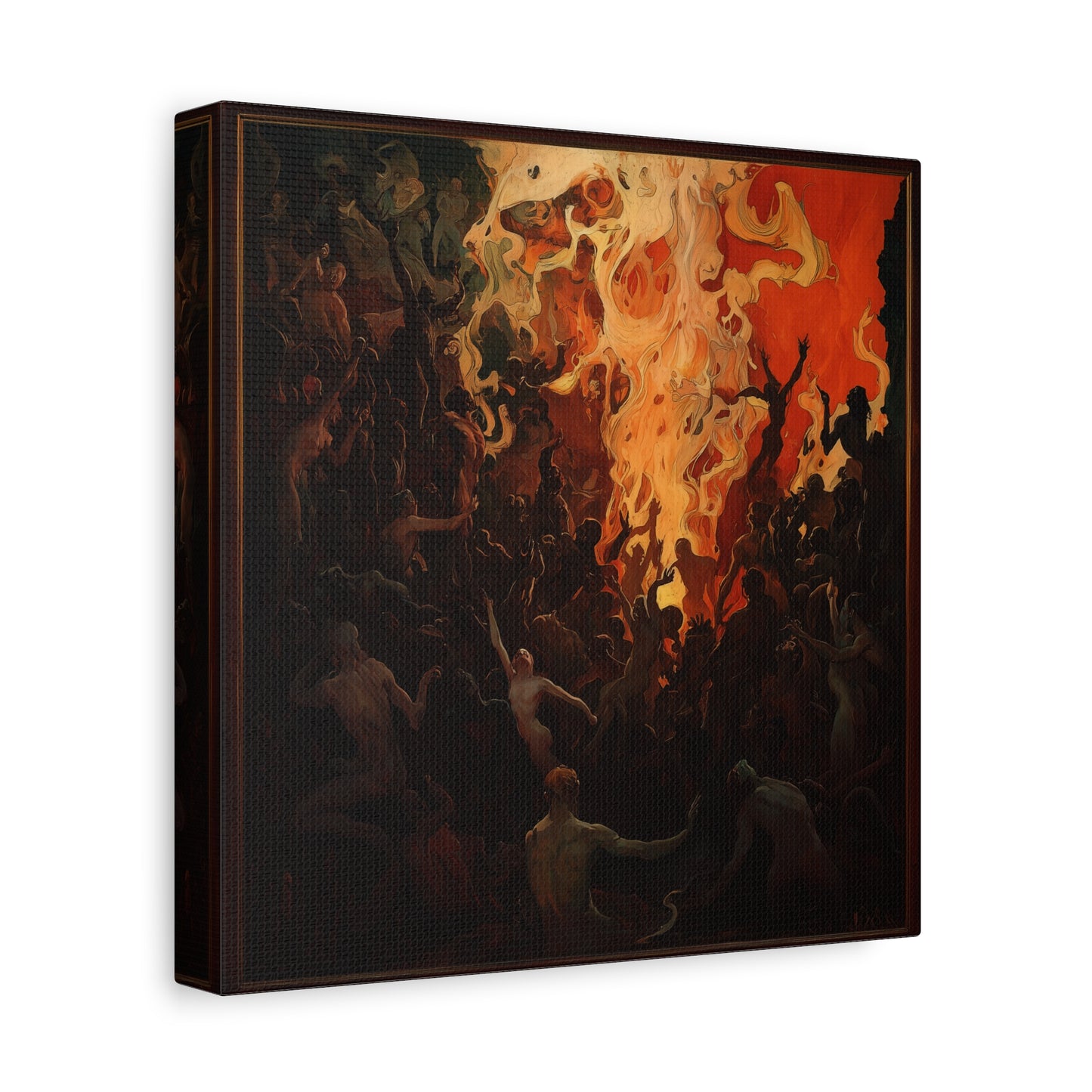 The Fiery Gathering Canvas Print