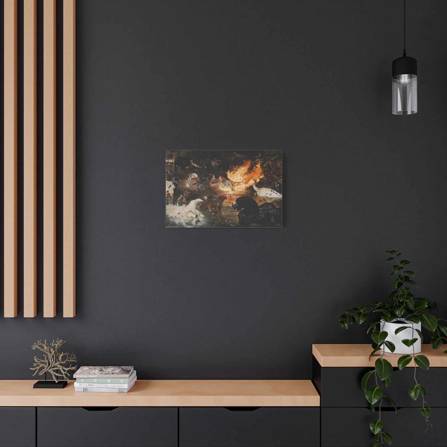 Fiery Communion Canvas Print