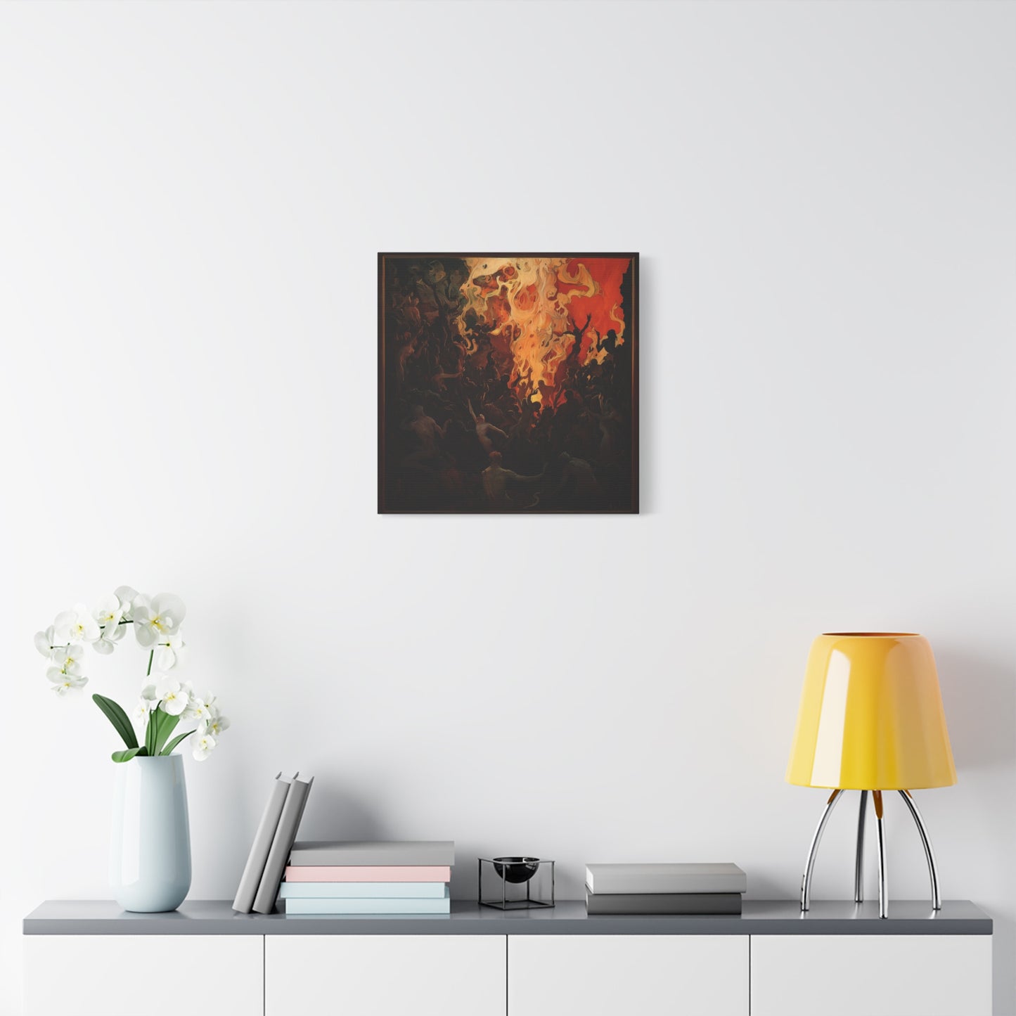 The Fiery Gathering Canvas Print