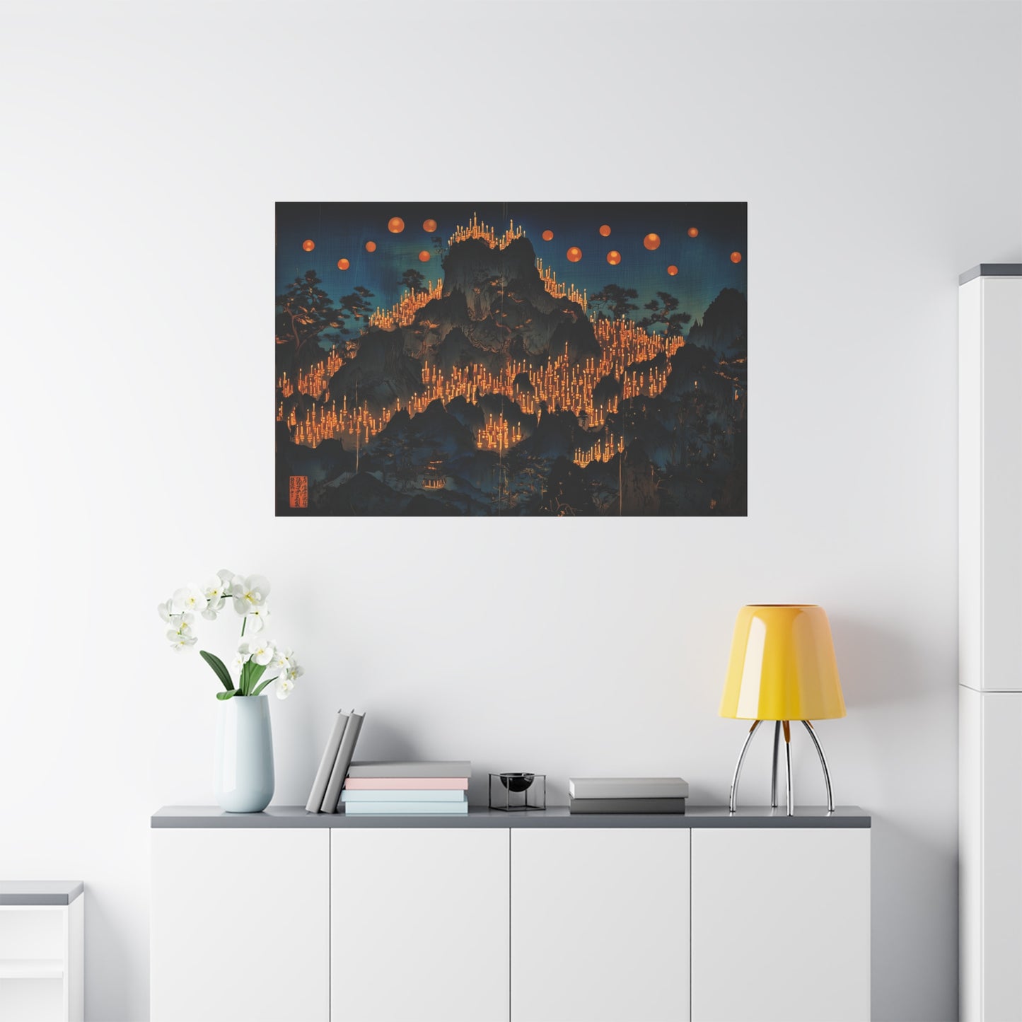 Where Candles Whisper Canvas Print