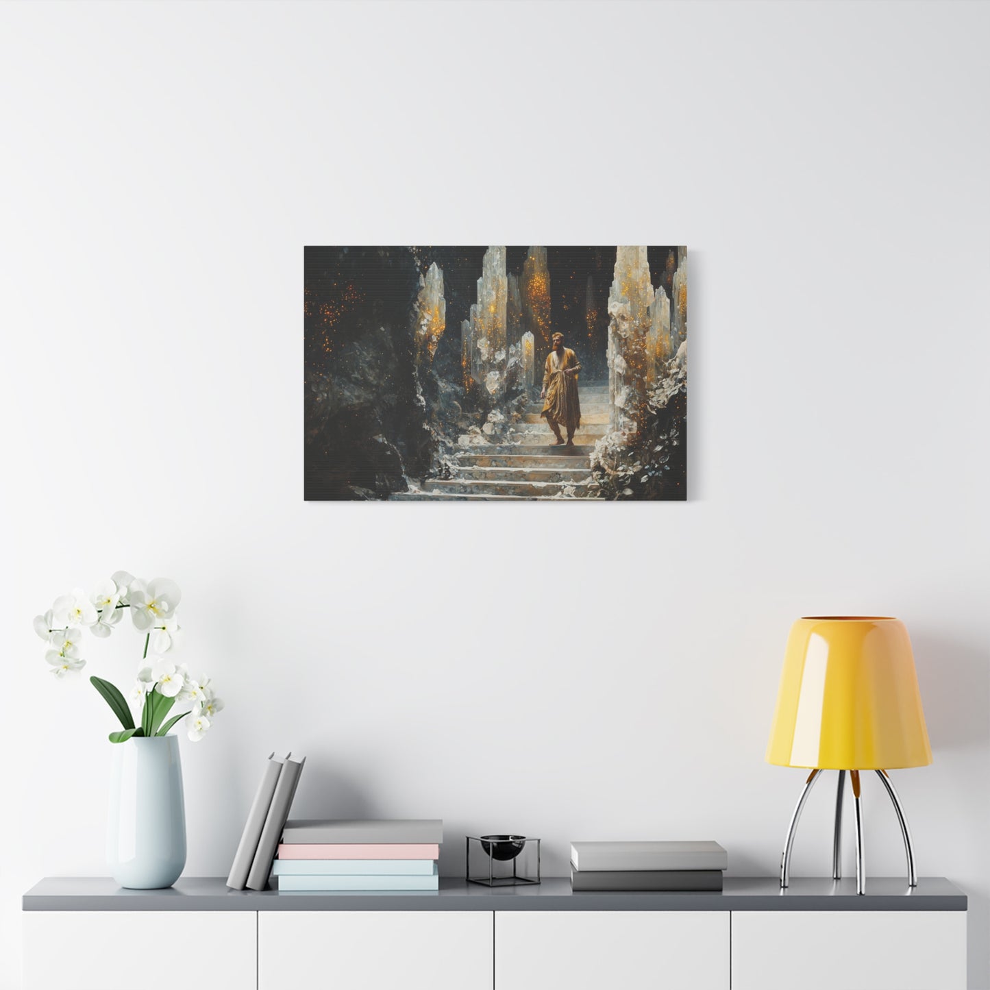 Golden Pathway Canvas Print