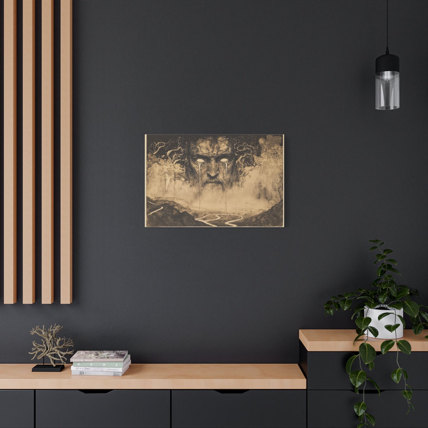 The Weeping Sky Canvas Print