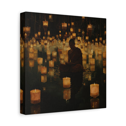 Stillness and Candles Canvas Print